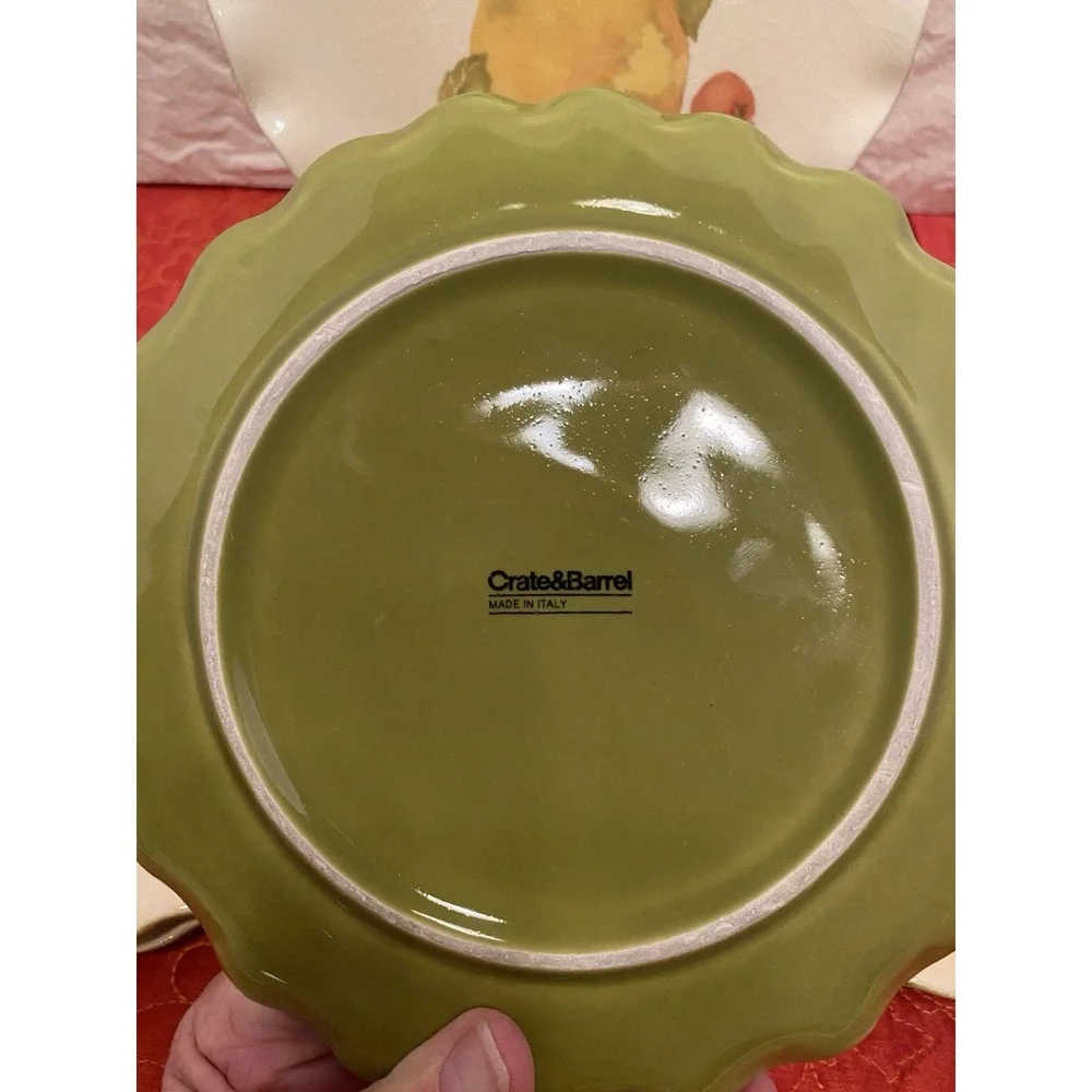 Set Of 6 Crate & Barrel HARVEST‎ FRUIT 7.5